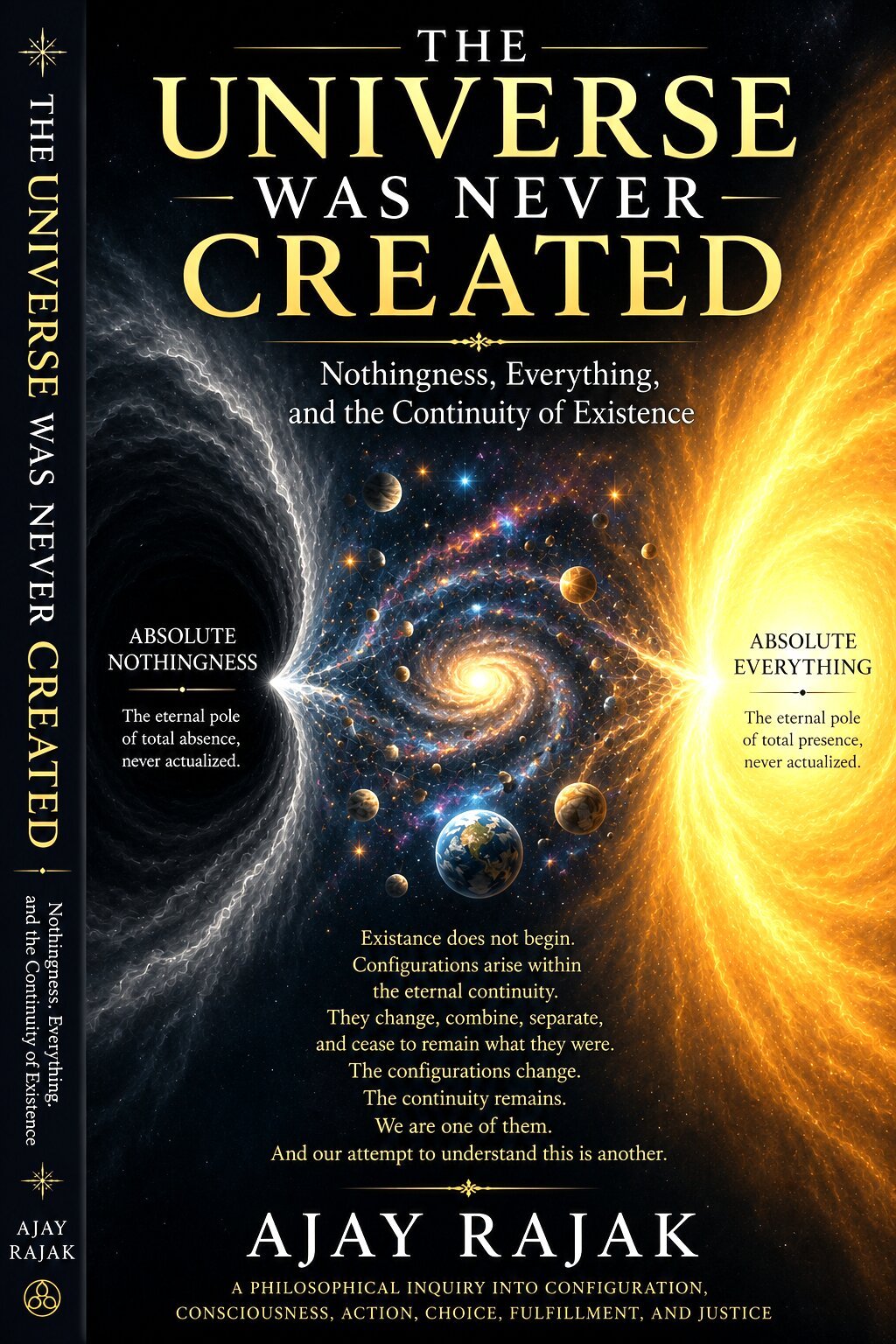The Universe Was Never Created — book cover